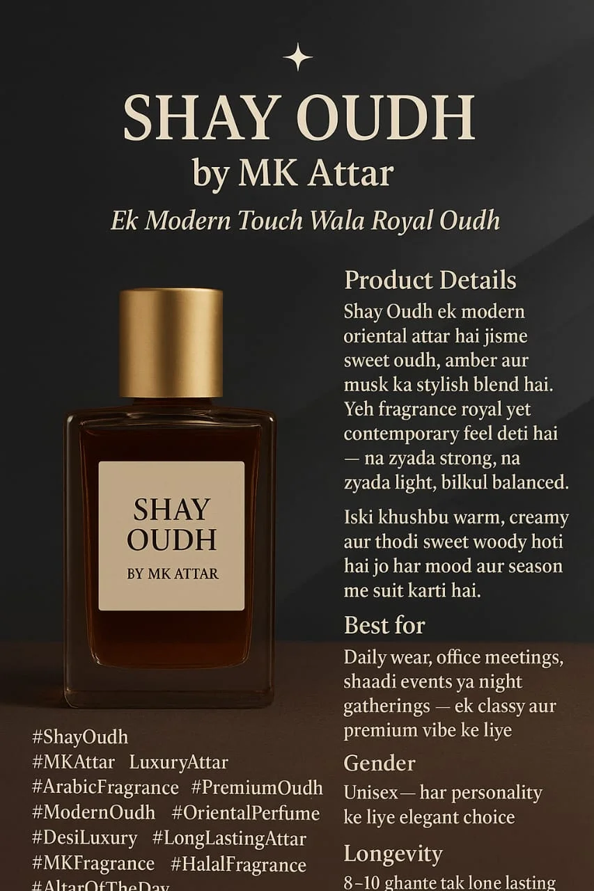 Shay Oudh The Signature Arabian Gentleman Fragrance II 10ML Luxury Men’s Oud Attar Perfume Long Lasting Oriental Woody Scent Premium Arabian Oil for Daily Wear & Gifting image 1