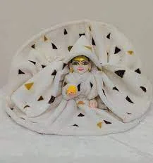 Laddu Gopal Ji Winter Special Woolen Dress with Cap Random Color & Design for Winter Season |Traditional Indian Clothing for Krishna Idol| Unique & Warm Woolen Outfit Combo image 1