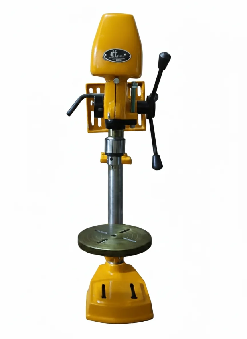 Hukums 13 mm Bench Drill Machine Without Motor | Vertical Bench Drill Press Frame for Workshop & Light Industrial Drilling, 4|Speed Spindle, 650|2400 rpm image 1