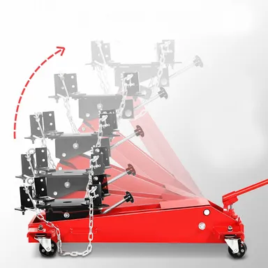 Hukums 1.5 Ton Heavy Duty Low Profile Hydraulic Transmission Jack with Chain for Car Repair | Adjustable Under| Vehicle Lift, Stable Steel Construction| Smooth Hydraulic Operation| Workshop Garage Automotive Maintenance Equipment thumbnail 2