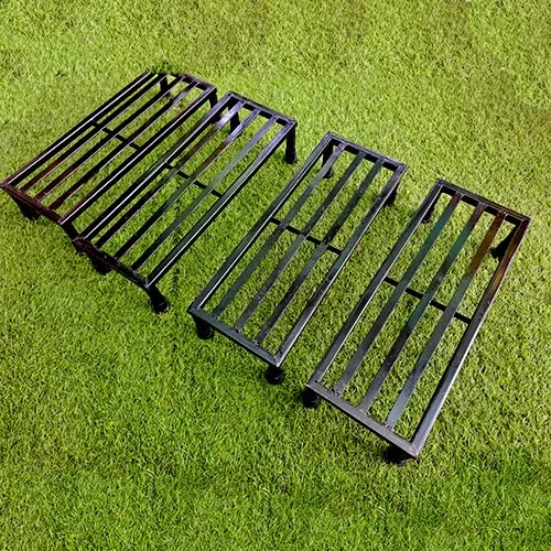Rectangular Metal Plant Stand for Indoor & Outdoor Use | Heavy-Duty Balcony Planter Rack, Flower Pot Holder, Gamla Stand, Premium Planter Shelf for Home Décor image 3