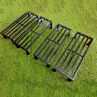 Rectangular Metal Plant Stand for Indoor & Outdoor Use | Heavy-Duty Balcony Planter Rack, Flower Pot Holder, Gamla Stand, Premium Planter Shelf for Home Décor thumbnail 2