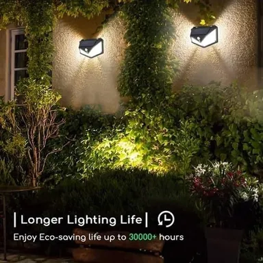 Illuminate Your Outdoors with the 100 LED Solar Powered Motion Sensor Light!3 Mode (Only Solar Powder) thumbnail 2