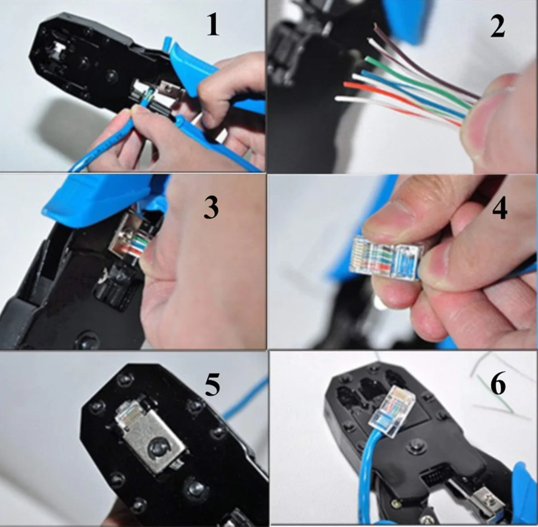 Hukums Multifunctional Modular Plug Crimping Tools For LAN Network Telephone Cable image 3