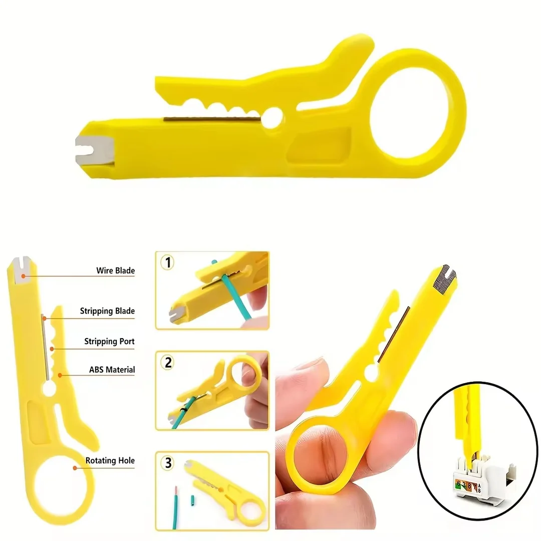 Hukums Multifunctional Modular Plug Crimping Tools For LAN Network Telephone Cable image 8