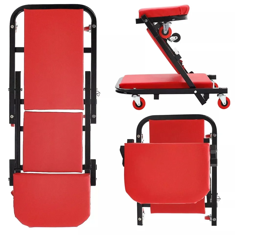 Hukums 40 Inch 2 In 1 Foldable Car Creeper Cum Stool For Workshop| Mechanical & Automobile Industry image 2