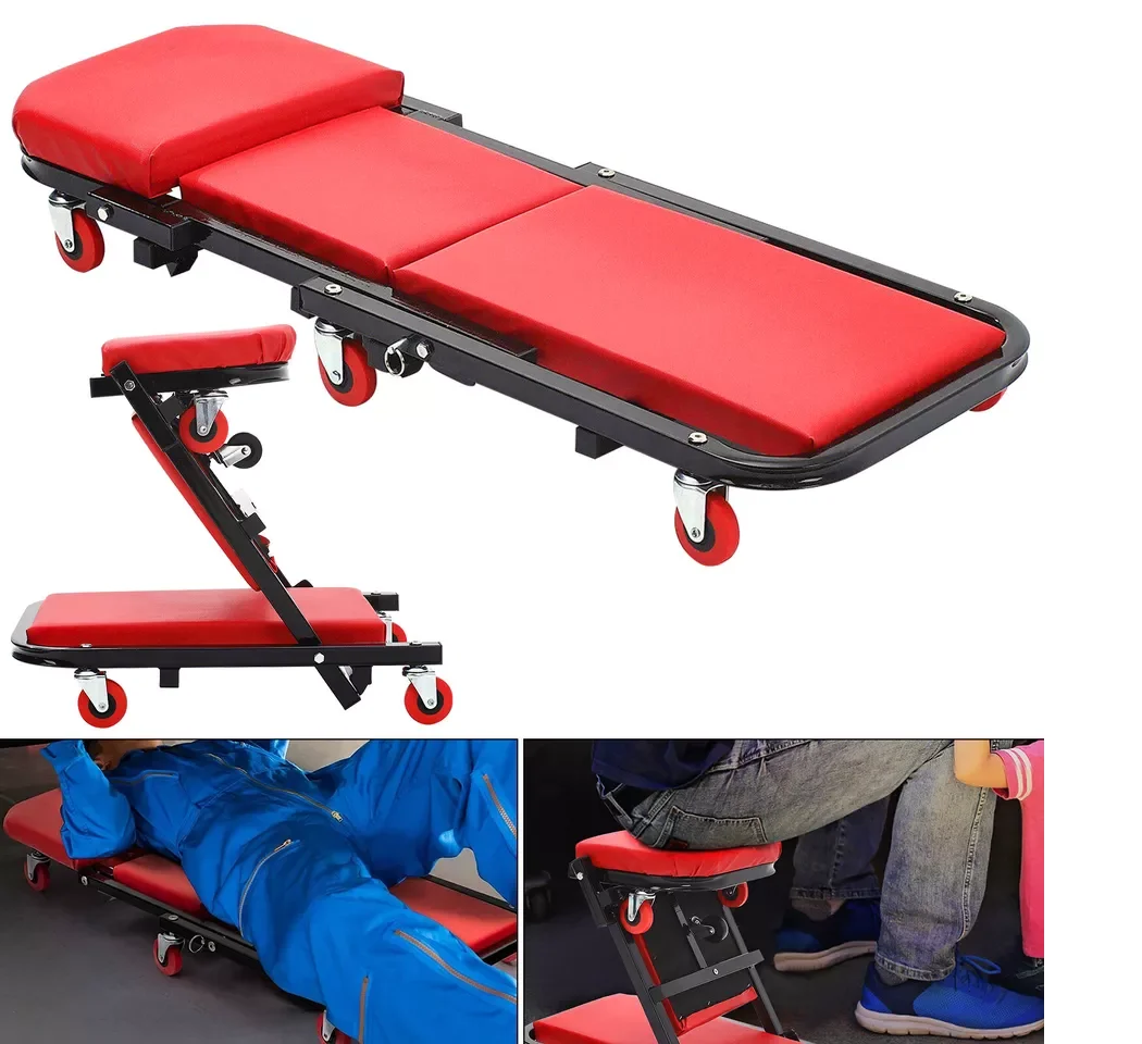 Hukums 40 Inch 2 In 1 Foldable Car Creeper Cum Stool For Workshop| Mechanical & Automobile Industry image 6