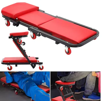 Hukums 40 Inch 2 In 1 Foldable Car Creeper Cum Stool For Workshop| Mechanical & Automobile Industry thumbnail 5