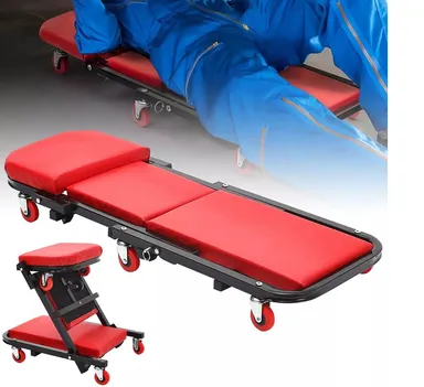 Hukums 40 Inch 2 In 1 Foldable Car Creeper Cum Stool For Workshop| Mechanical & Automobile Industry thumbnail 7