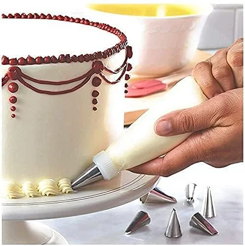 Cake Decorating 12-Piece Kit with 360° Rotating Turntable, Icing Spatulas & Scrapers | Professional Cake Tools for Buttercream, Fondant & Birthday Cakes image 3