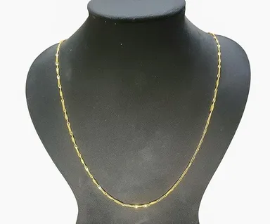 H2 Fashion Collection Elegant Gold-Plated Chain for Men & Women | Lightweight Necklace | Durable Link Design Gold Chain for Gifting & Fashion | Stylish Unisex Jewelry Chain for Everyday Use thumbnail 1