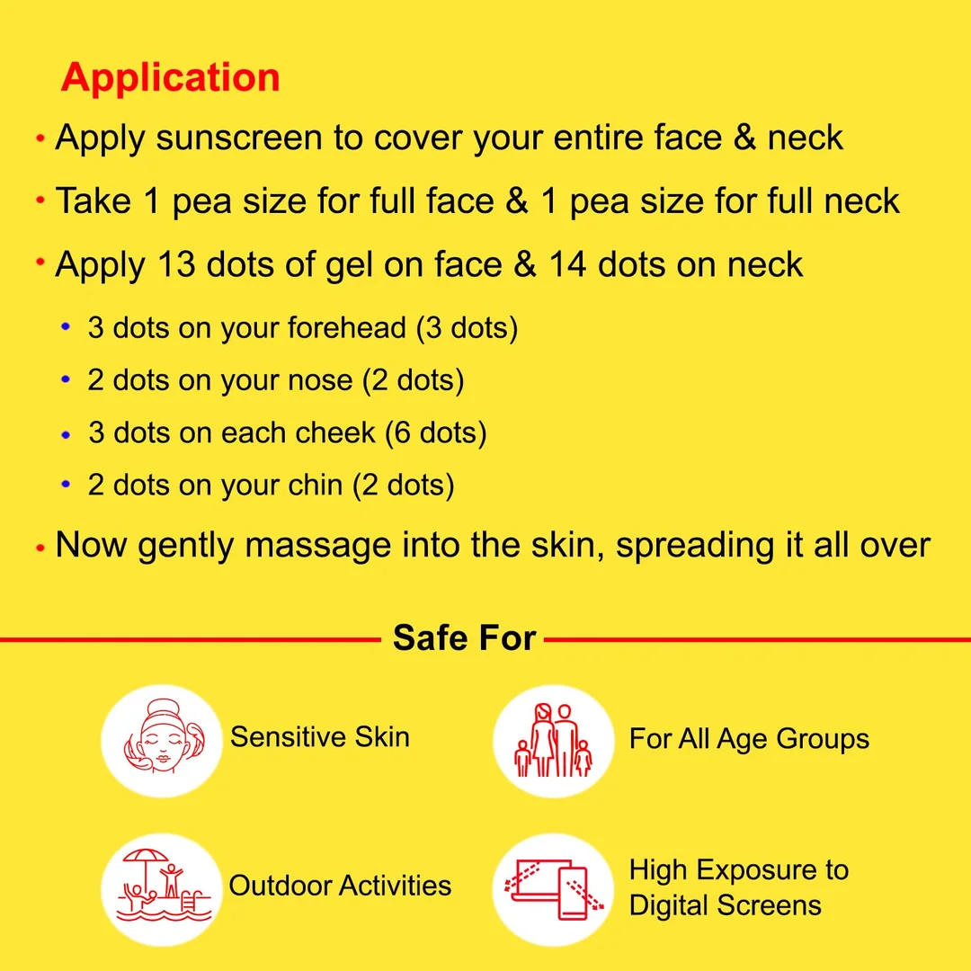 Regaliz Solasafe Sportz Physical Sunscreen Gel SPF 50+ 50 g | Zinc Oxide Mineral Gel, Water-Resistant, Non-Greasy Matte Finish, UV IR Blue Light Pollution Protection for All Skin Types image 5