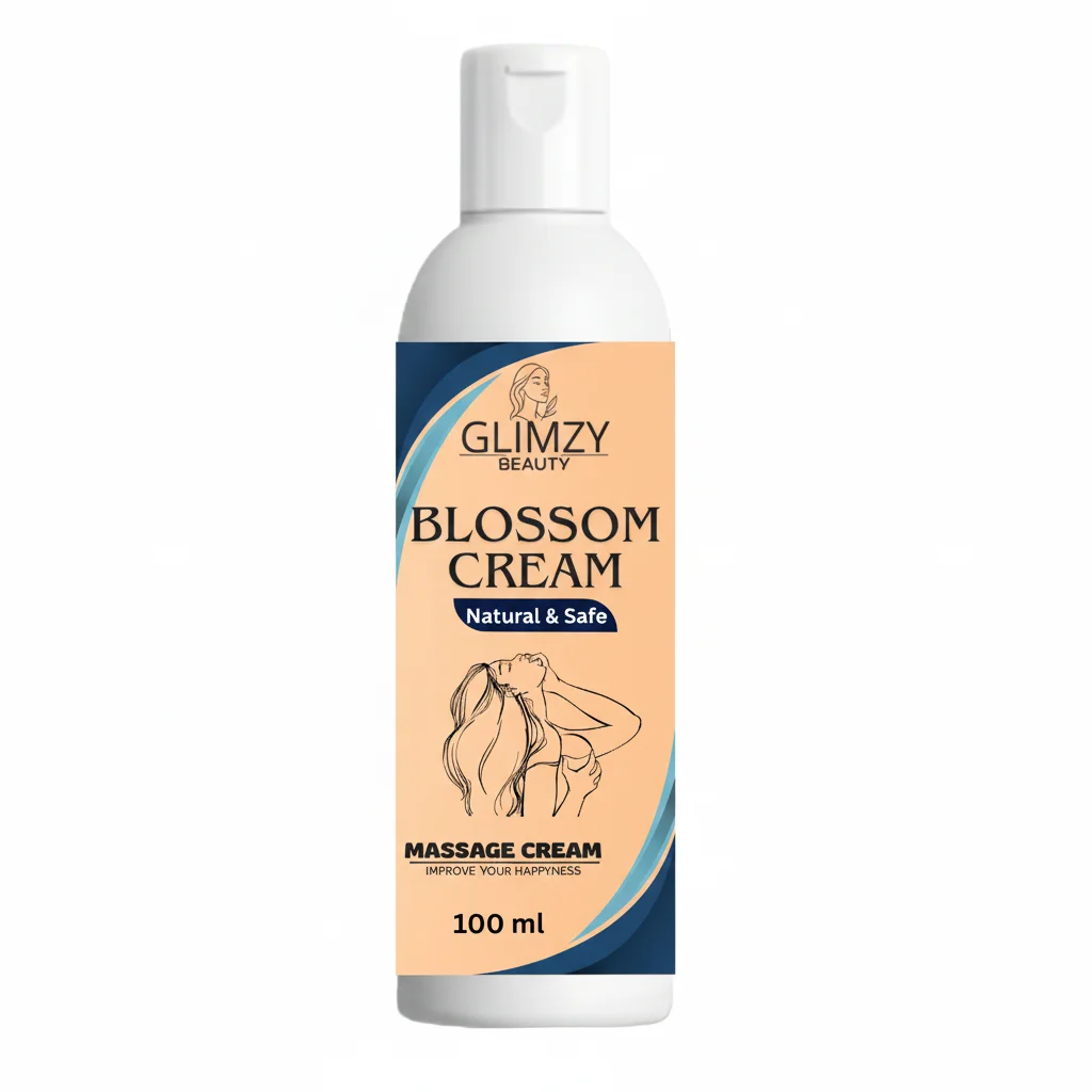 Glimzy Beauty Blossom Massage Cream for Women | Natural & Safe Bust Firming & Nourishing Cream | 100 ml image 3