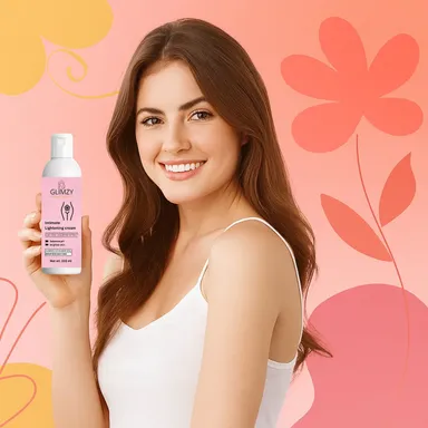 Glimzy Intimate Lightening Cream for Women | pH Balancing, Brightening & Odour Control | Aloe Vera & Mulberry Extract | 100 ml thumbnail 1