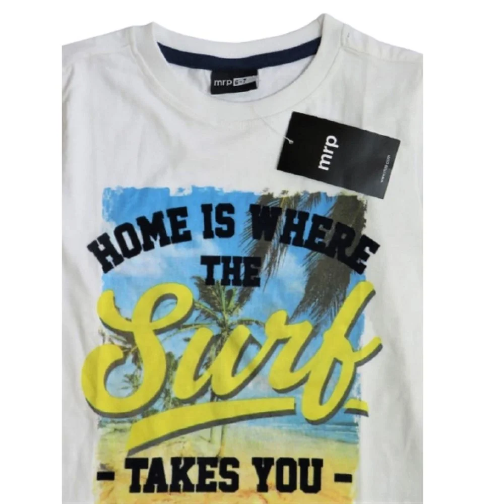 Boys Cotton Flock Print T-Shirt for Ages 1-7 Years | Soft & Comfortable Casual Wear image 6