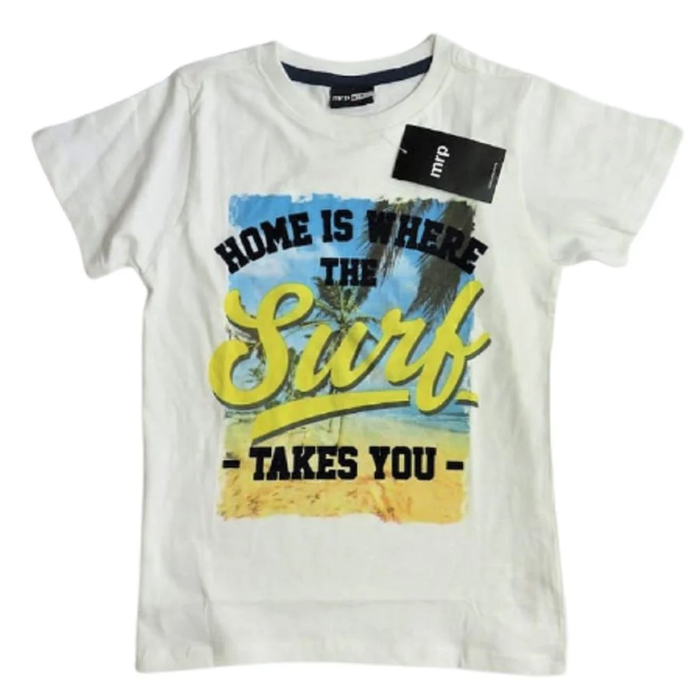 Boys Cotton Flock Print T-Shirt for Ages 1-7 Years | Soft & Comfortable Casual Wear image 1