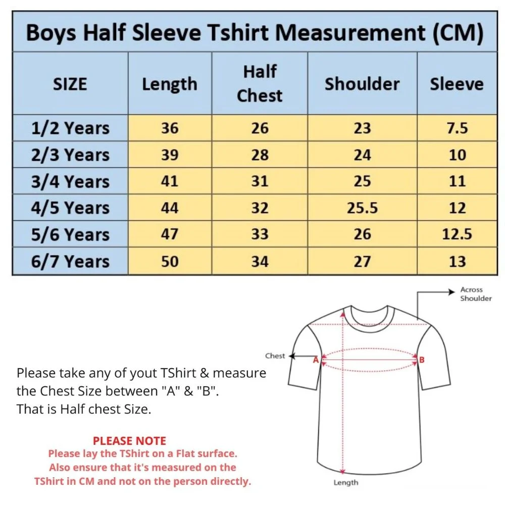 Boys Cotton Flock Print T-Shirt for Ages 1-7 Years | Soft & Comfortable Casual Wear image 5