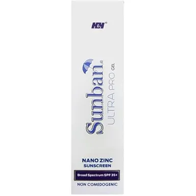 Sunban Ultra Pro Gel SPF 35+ PA+++ 60 gm | Nano Zinc Broad Spectrum Sunscreen Gel for All Skin Types| Lightweight UV Protection & Daily Use thumbnail 1