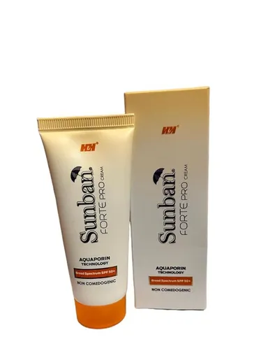 Sunban Forte Pro Cream SPF 50+ 60 gm | Broad Spectrum UVA/UVB High-Protection Sunscreen Cream Gel Lotion| Non-Greasy Daily Use Skin Shield thumbnail 3