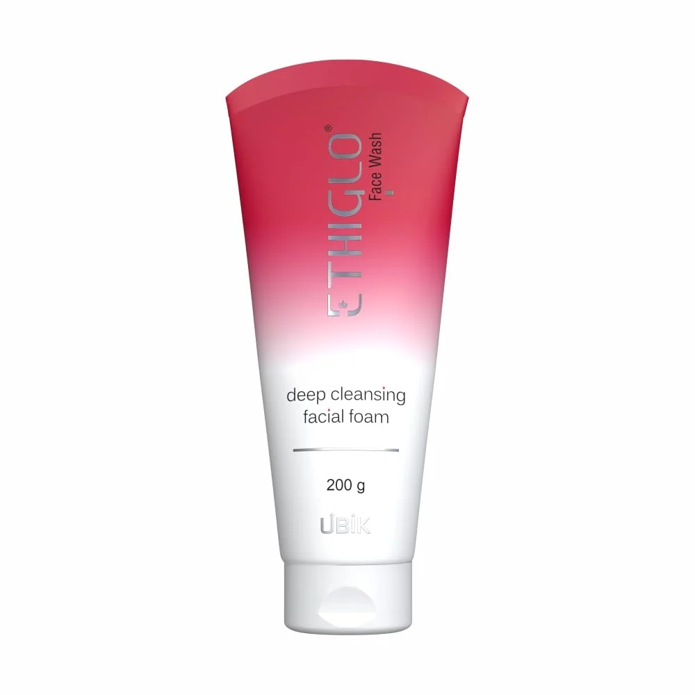 Ethiglo 200 ml Deep Cleansing Foam Face Wash |Daily Skin Cleanser Removes Dirt Oil Impurities for Healthy Soft Smooth Skin (All Skin Types) image 1