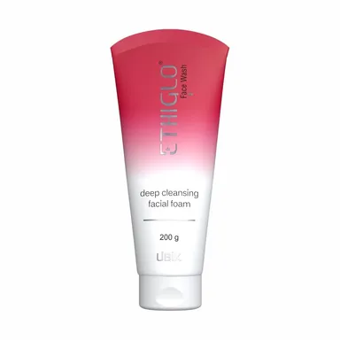 Ethiglo 200 ml Deep Cleansing Foam Face Wash |Daily Skin Cleanser Removes Dirt Oil Impurities for Healthy Soft Smooth Skin (All Skin Types)