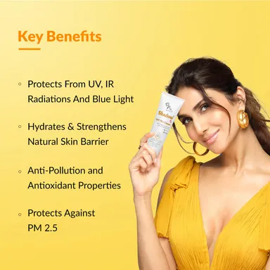 Fixderma Shadow Sunscreen Cream SPF 70+ PA++++ 75 gm – Broad Spectrum UVA UVB IR & Blue Light Protection Moisturising Sunblock for Dry Skin Daily Use thumbnail 2