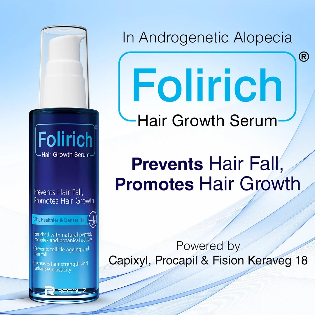 Folirich 60 mL Hair Growth Serum | Hair Fall Control & Scalp Strengthening Treatment for Fuller Thicker Healthy Hair (Men & Women) image 2