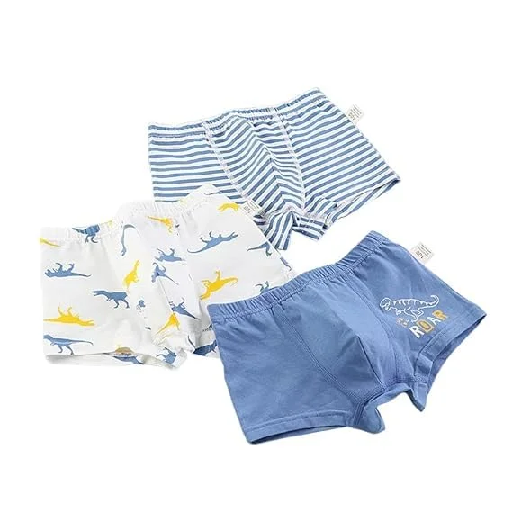 Boys Pure Cotton Underwear | Soft Boyshorts |Kids Boxer Briefs |Hipster Panties (Pack of 4) |SIZE 39-41 image 2