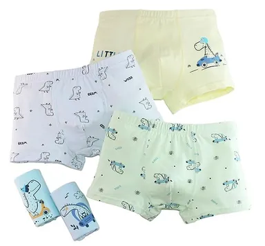 Boys Pure Cotton Underwear | Soft Boyshorts / Kids Boxer Briefs | Hipster Panties |(Pack of 4) size L-50-52 thumbnail 4