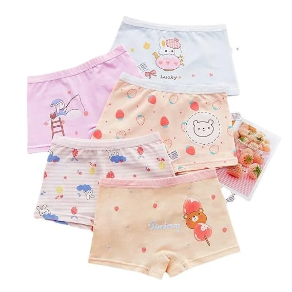 Boys pure cotton underwear pack of 4 soft breathable kids boxer briefs boyshorts size 42-45 multi-colour pack |cotton kids innerwear briefs hipster trunk panty set for boys everyday wear image 1
