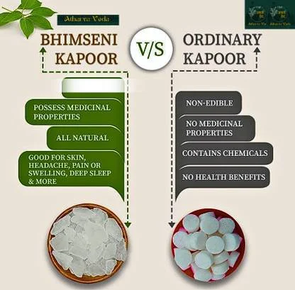 Shree Ganesha Bhimseni Camphor Tablets 100% Pure | Natural Kapoor for Pooja Hawan Aarti Meditation Aromatherapy Strong Fragrance image 2