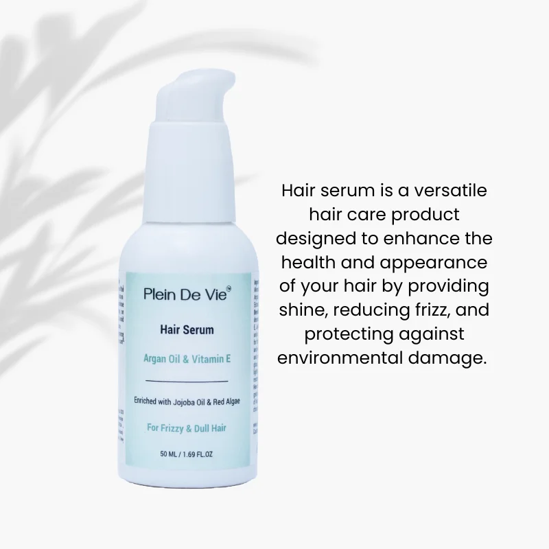 Plein De Vie Hair Serum | Argan Oil & Vitamin E |Smooth, Shiny, Frizz‑Free Hair for Men & Women image 4