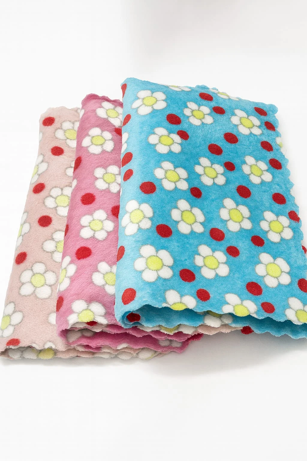 Soft Turkey Flower Printed Mini Towel Ultra Soft Absorbent Kids Face Wipe 10×10 cm |Baby Wash Cloth Handkerchief Gentle Microfiber Floral Print image 2