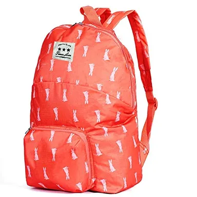 Style Homez OUTLANDER 22 L Ultralight Waterproof Foldable Travel & Hiking Backpack — Tangerine thumbnail 4