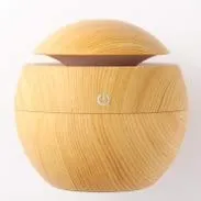 Wood-Finish Ultrasonic Cool Mist Humidifier & Essential Oil Diffuser with 7-Color LED Night Light – Portable Home, Office, Baby Room Humidifier thumbnail 1