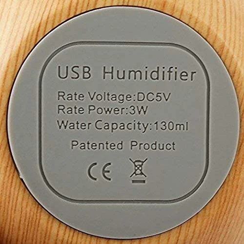 Wood-Finish Ultrasonic Cool Mist Humidifier & Essential Oil Diffuser with 7-Color LED Night Light – Portable Home, Office, Baby Room Humidifier image 6