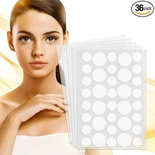 Invisible Hydrocolloid Pimple & Skin-Tag Patch Dots – 36-Pack Acne Spot Remover for All Skin Types (Face & Body) image 1