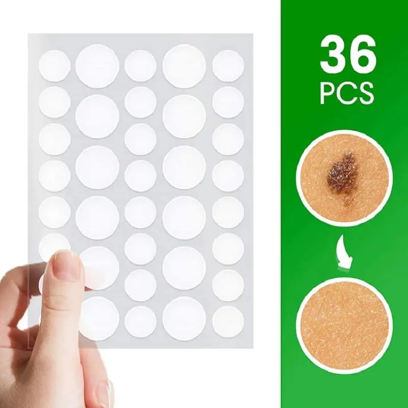 Invisible Hydrocolloid Pimple & Skin-Tag Patch Dots – 36-Pack Acne Spot Remover for All Skin Types (Face & Body) image 5
