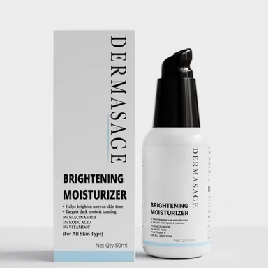 DERMASAGE brightening moisturizer 5% niacinamide, 1% kojic acid and 5% vitamin c for Melasma & acne Scars 50ml