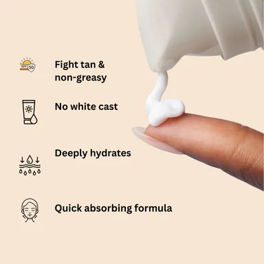 DERMASAGE sunscreen spf50 with  Hyaluronic acid and vitamin E For glowing skin 50ml thumbnail 2
