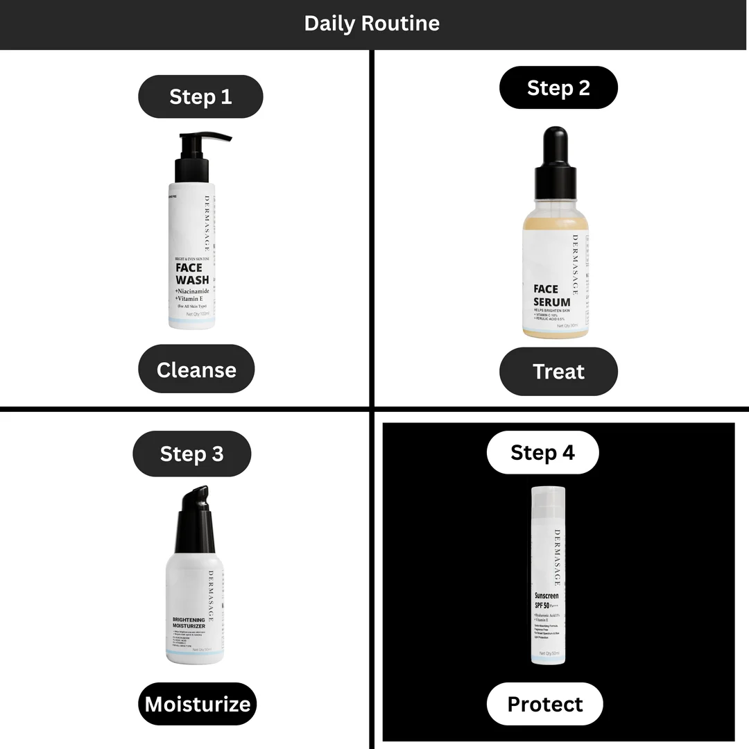 DERMASAGE sunscreen spf50 with Hyaluronic acid and vitamin E For glowing skin 50ml image 4