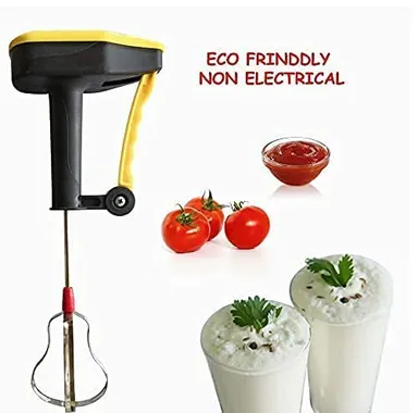 Hand Blender for Kitchen Manual Power-Free Multi-Purpose Whisker  Churner for Milkshake Lassi  Buttermilk  Multi-Color thumbnail 1