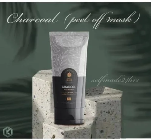 Sweet Bliss Charcoal Peel-Off Mask 75 g Deep Cleansing Blackhead Removal Detox Skin Purifying Glow Enhancing Pore Tightening Face Treatment India image 1