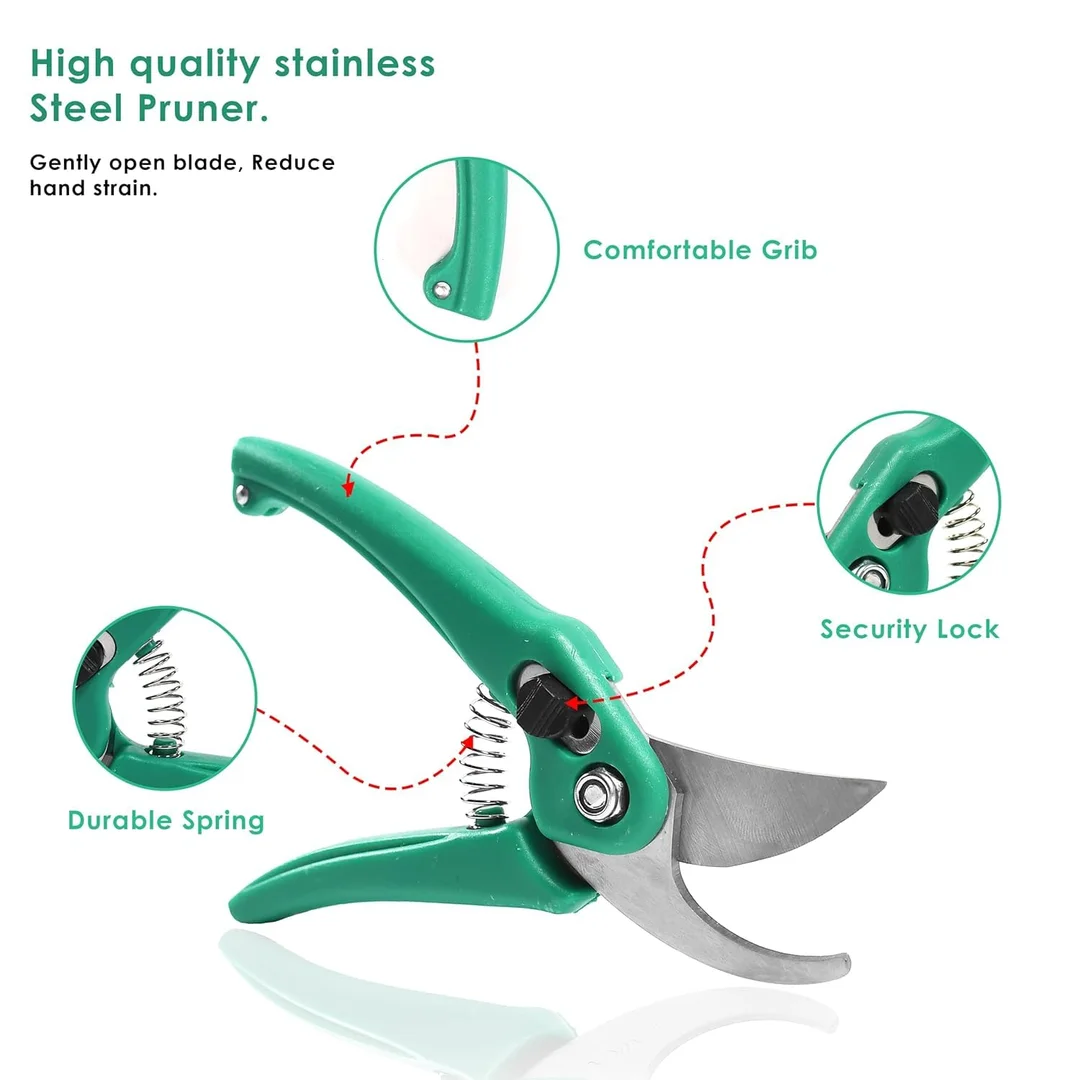 Assorted Hand Pruner Cutter | Heavy Duty Steel Blades | Wood Branch & Grass Trimmer | Home Garden Plant Cutter image 3