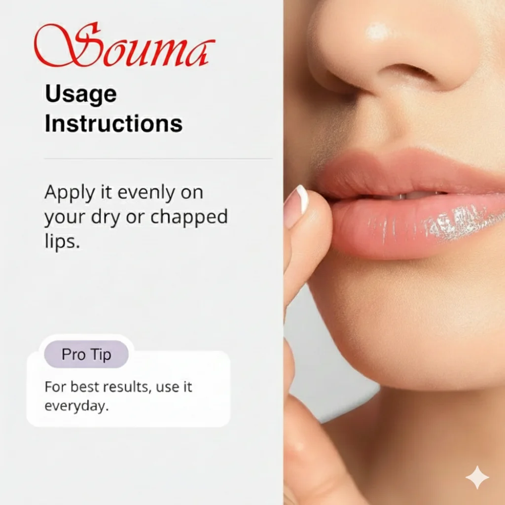 SOUMA Lip Balm for Dark Lips with Kojic Acid | Niacinamide – Lip Lightening, Pigmentation Treatment, SPF Protection for Smoker Lips image 5