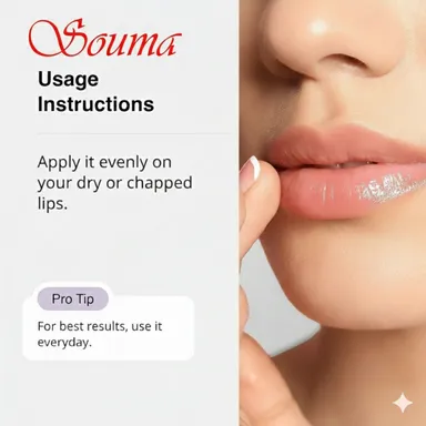 SOUMA Lip Balm for Dark Lips with Kojic Acid | Niacinamide – Lip Lightening, Pigmentation Treatment, SPF Protection for Smoker Lips  thumbnail 4