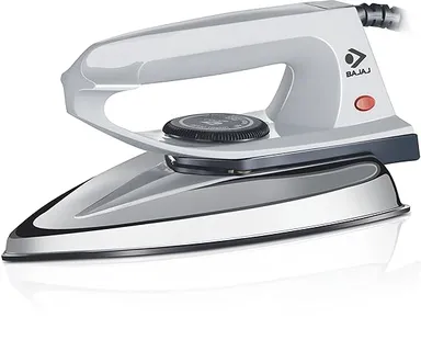 Bajaj DX 2 600-Watt Light Weight Dry Iron | Non-Stick Coated Soleplate | Anti-Bacterial Coating | 180 Degree Swivel Cord | Cool Touch Handle thumbnail 0