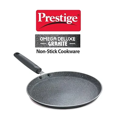 Prestige Omega Deluxe Granite Dosa Tawa 280mm Black | Nonstick Aluminium Pan for Indian Cooking | Easy Clean, Durable, Anti-Scratch, Heat Resistant thumbnail 4