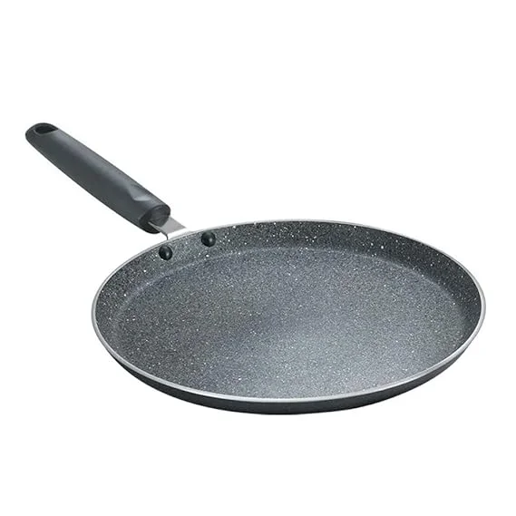 Prestige Omega Deluxe Granite Dosa Tawa 280mm Black | Nonstick Aluminium Pan for Indian Cooking | Easy Clean, Durable, Anti-Scratch, Heat Resistant image 1