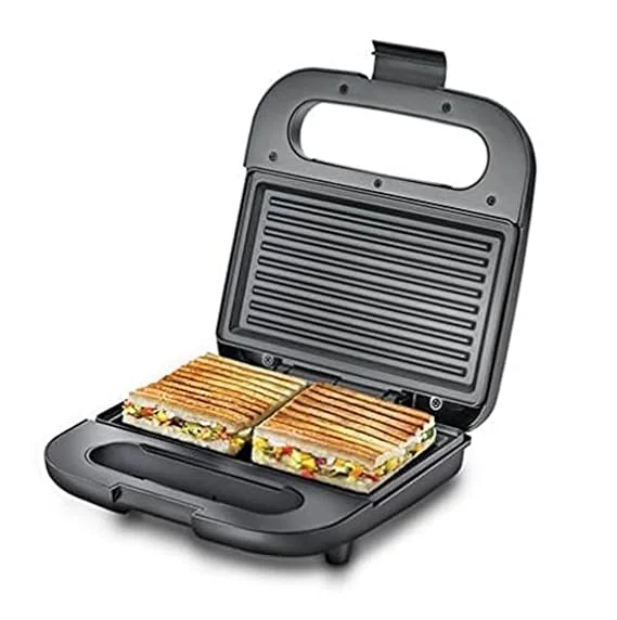 Prestige Sandwich Toaster PGDP 01 | 750W Fixed Grill Plates | Nonstick Electric Sandwich Maker for Home | Black image 1